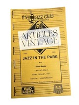 Jazz Club Of Sarasota In The Park Brochure 1991 Florida - $8.00