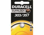 Duracell 1.5V Silver Oxide 303/357 Watch/Electronic Battery - Single Pack - $6.02