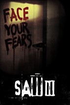 2006 Saw III Movie Poster 11X17 Horror Jigsaw Tobin Bell Donnie Wahlberg  - £9.10 GBP