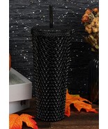 Black Shimmer 26oz Textured Tumbler w/ Lid &amp; Straw - NEW - $185.14 MXN