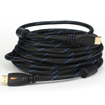 Hdmi Cable 50Ft - High Speed Active V1.4 4K@30 4:4:4 10.2Gbps - Nylon Br... - £59.84 GBP