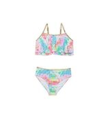 Girl&#39;s Tie Dye Two Piece Swim Suit by Betsey Johnson, Sz: XL (14) Gold Logo - €15,37 EUR