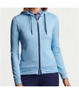 Peter Millar Sz M French Teddy Hoodie Sweatshirt Full Zip Stretch Jacket - €55,56 EUR