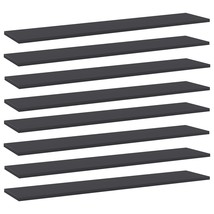  Shelf Set of 8 Grey Engineered wood Standard Simple Shelf - $101.49