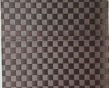 Set of 2 Same Vinyl Placemats (12&quot;x17&quot;) WEAVED BROWN PLAID BUFFALO CHECK... - £10.31 GBP