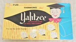 Vintage 1956 original Yahtzee board game from E.S. Lowe #950 - £11.95 GBP