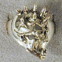 SCREAMING SKULL BIKER RING chopper rings NEW gift BR179 motorcycle jewel... - $10.92