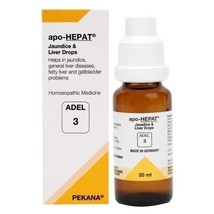 Pack of 2 -Adel 3 Apo-Hepat Drop 20ml Homeopathic - £27.60 GBP