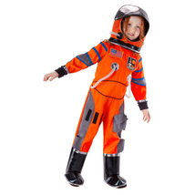 Astronaut Orange Child Dress Up Very Detailed Role Play Easy to Wear Siz... - $49.97