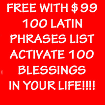 FREE GIFT W $99! 100 LATIN PHRASES TO ACTIVATE 100 BLESSINGS EXTREME MAGICK Scho image 2