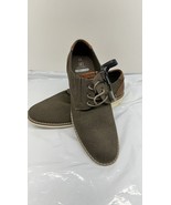 GEORGE MEN&#39;S OXFORD SHOES BLUE CANVAS DRESS MEMORY FOAM SIZE 11 - $27.73 CAD