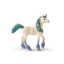 Schleich bayala, Unicorn Toys for Girls and Boys, Flower Unicorn Baby Foal Toy F - £15.97 GBP