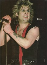 Black Sabbath Ozzy Osbourne vintage 8 x 11 classic rock pin-up photo pri... - $4.50
