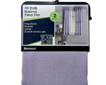 Your Zone 30x63in 2 Rod Pocket Panels Lavender Blackout Kids Modern Room - $29.99