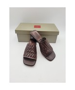 Cole Haan Woman&#39;s Sandals Sz 5 B Woven Leather Brown Vtg - €28,45 EUR