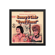 Signed original Sonny and Cher &quot;Good Times&quot; soundtrack album Reprint - £58.73 GBP