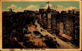 New England News Co. POSTCARD- Tremont Street, Boston, Mass BK68 - £4.10 GBP