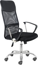 Comfty Executive Leather &amp; Mesh Office Chair, Black - £70.97 GBP