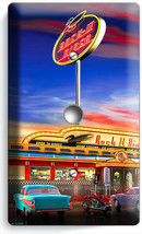 RETRO 50&#39;S DINER CARS NEON LIGHTS LIGHT DIMMER CABLE WALL PLATES ROOM HO... - £8.15 GBP