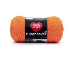 Red Heart Super Saver Yarn-Pumpkin 364 Yds - £6.53 GBP
