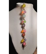 Handcrafted rainbow Colors bracelet size 6 - 7 - £12.54 GBP