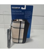 Olympus Premium Camera Case W Credit Card Holder Plaid New 202195 - $8.86