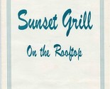 Sunset Grill on the Rooftop Hotel Room Service Lunch &amp; Dinner Menu  - £13.93 GBP