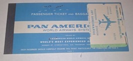 1959 Pan American Airline Ticket  - £22.05 GBP