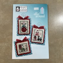 Elfin&#39; Around by Heart in Hand Cross Stitch Chart Patterns 3 Designs Inc... - $8.65