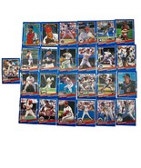 Donruss Set of 25 Baseball Trading Cards Circa 1990 Larkin Alomar Fisk - £9.47 GBP