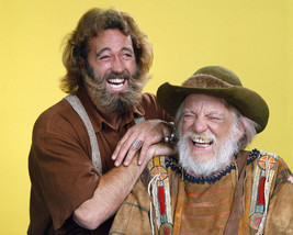 The Life and Times of Grizzly Adams Dan Haggerty Denver Pyle laughing Photo - £7.84 GBP