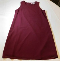 Naked Zebra Women&#39;s Junior&#39;s Dress Sleeveless S sm Burgandy zip up back ... - $18.01