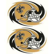 2pk NFL New Orleans Saints Football Official Merch Large Helmet Style Magnets - $24.18