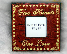 Two Hearts One Love Picture Frame 3x3 - £10.26 GBP