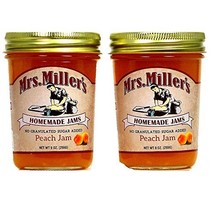 Mrs Millers, No Sugar Peach Jam - 2 / 9 Oz. Jars - £11.19 GBP
