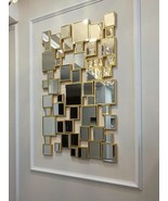 Mirror wall decor rectangular  ,Asymmetrical Mirror, Bathroom Mirror, En... - $550.00