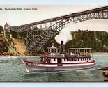 Maid of the Mist Steamer &amp; Steel Arch Bridge Niagara Falls NY UNP DB Pos... - $4.90