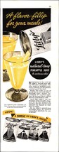 Libby&#39;s Natural Tang Pineapple Juice Vintage 1939  Print Ad Nostalgic b7 - £19.20 GBP