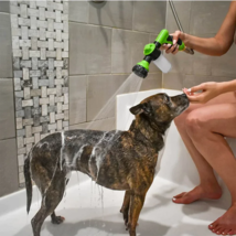 High-pressure Sprayer Nozzle Hose dog shower Gun 3 Mode Adjustable Pet Wash - £17.50 GBP