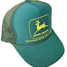John Deere Nothing Runs Like A Deere Puffy Letter Trucker Cap Hat Foam M... - £12.47 GBP