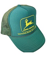 John Deere Nothing Runs Like A Deere Puffy Letter Trucker Cap Hat Foam M... - £12.55 GBP