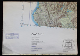 ONC F-16 Aeronautical Map 1966 North and NW  -Large Map - £7.86 GBP