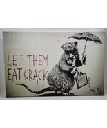 *MS) Banksy - Let Them Eat Crack - Rat - Stretch Canvas 40x26 Wall Stree... - £118.67 GBP