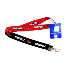 Louisville Cardinals Lanyard 2-Tone Lob Style Keychain ID Holder NCAA Official - $11.64