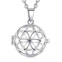 Harmony Ball 18mm Flower Cage Pendant Necklace Angel Caller Bola De Grossesse Fa - £18.97 GBP