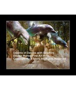 Dreams of Dances with Dolphins ballerinas dancing surrealistic digital art - €29,97 EUR