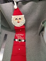 Vintage Santa Christmas Card Holder Display Japan Noel Decorations Excel... - $14.25