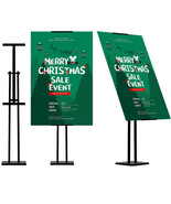 ONCEMORE Heavy Duty Sign Stand, Floor Poster Board Stand, Adjustable Met... - €110,21 EUR