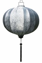 Vietnamese Oriental Silk Bamboo Handcrafted Lantern Lamp Chinese Globe Small 10  - £22.42 GBP