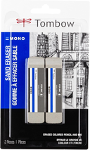 67304 Mono Sand Eraser, 2-Pack. Silica Eraser Designed to Remove Colored Pencil - £8.03 GBP